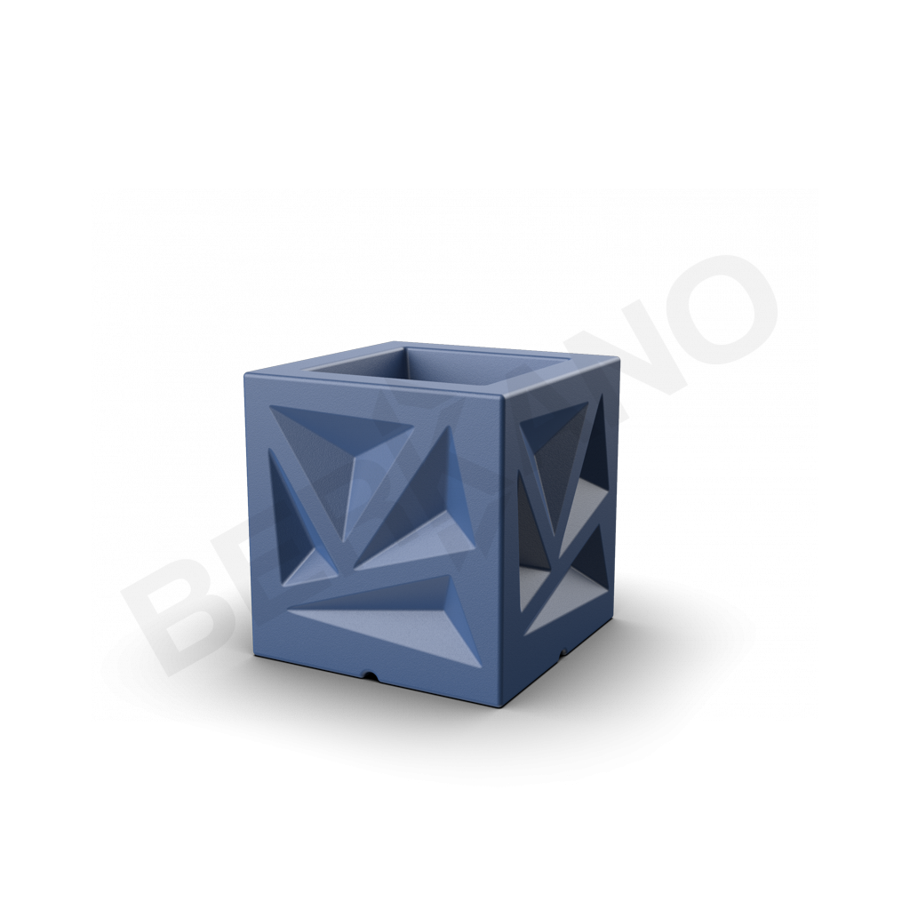 Кашпо Icelandic Cube DB синего цвета - фото 1