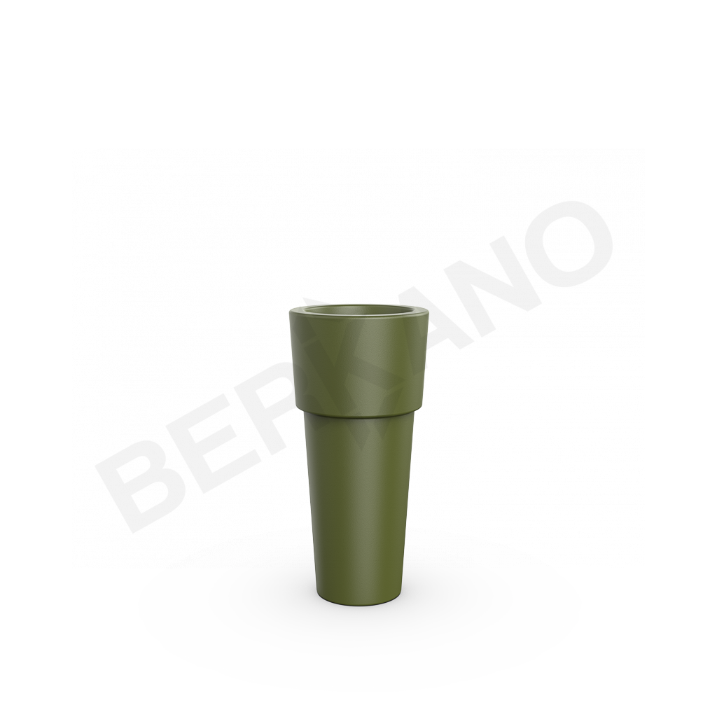 Кашпо Ray 60 DB темно-зеленого цвета - фото 1