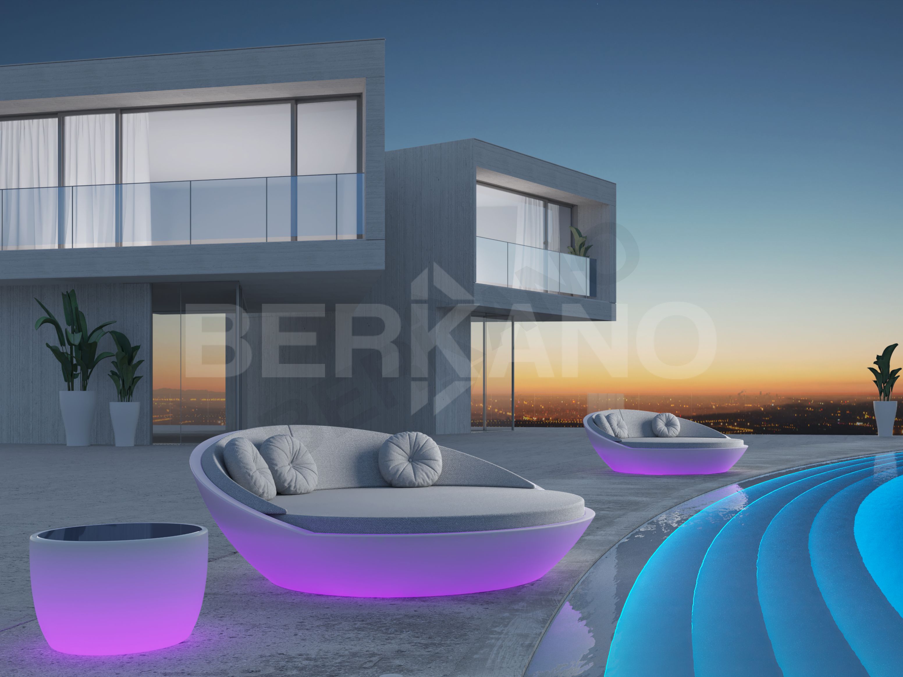 Шезлонг Riviera терракотового цвета / аксессуар Milk - фото 4