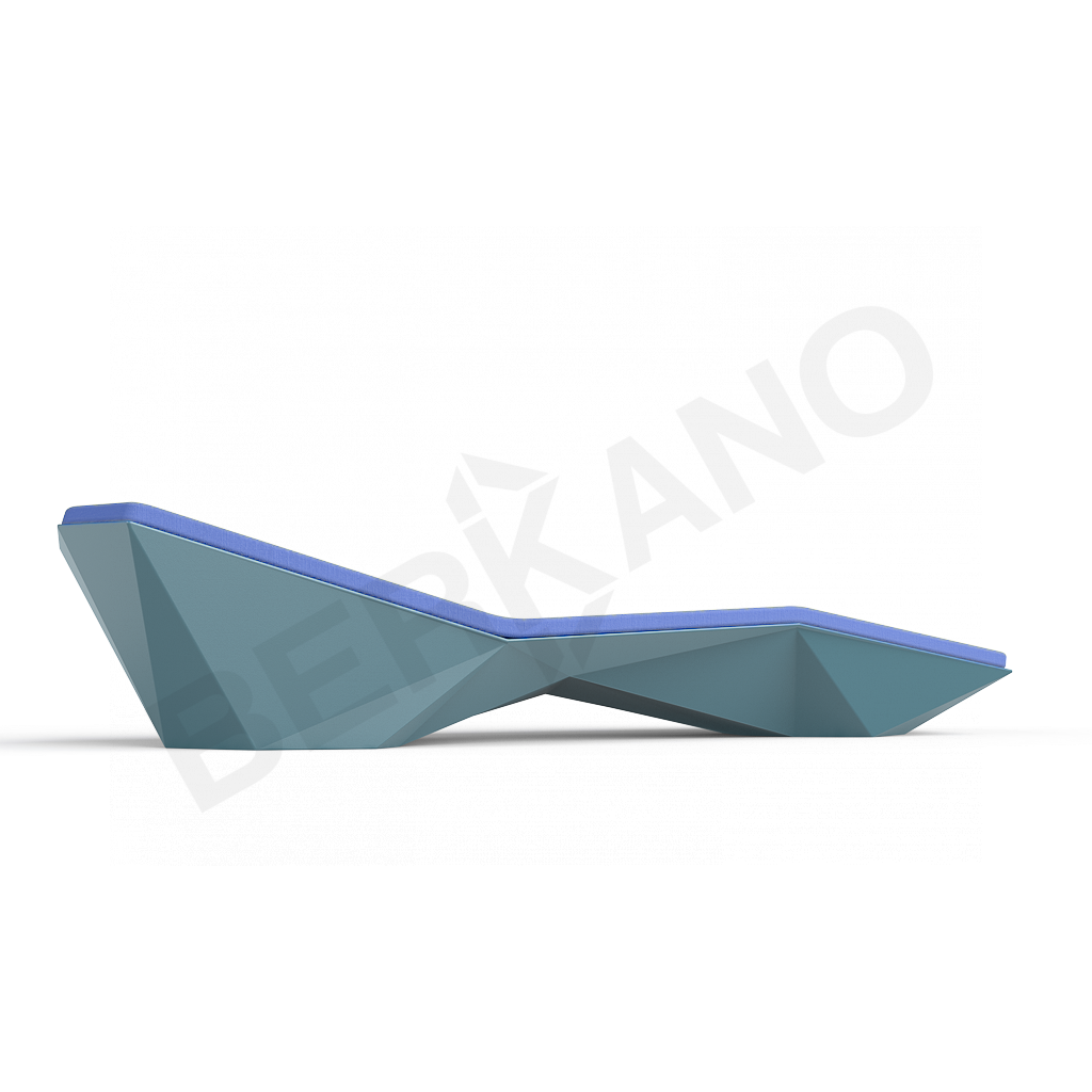 Шезлонг Quaro с подушками бирюзового цвета / аксессуар темно-синего цвета - фото 2