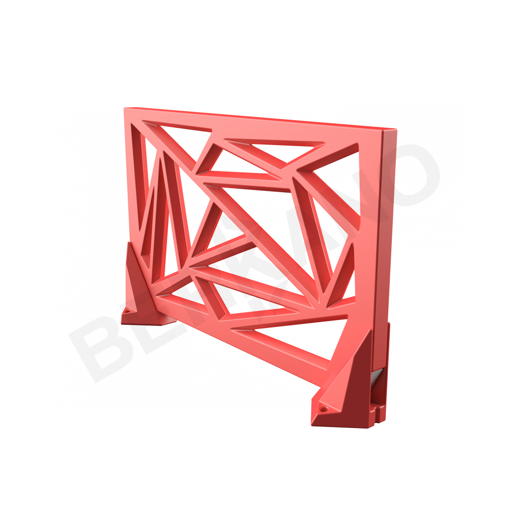 Зонирование Icelandic Fence красного цвета - фото 1