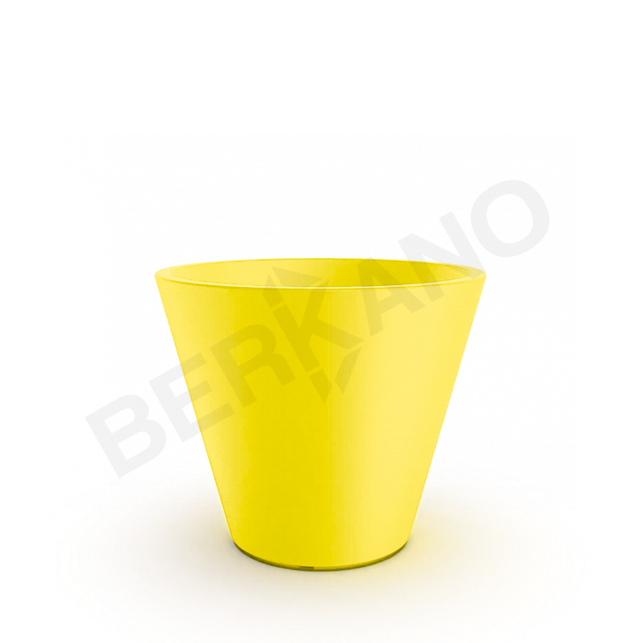 Кашпо Bliss 50 DB желтого цвета - фото 1
