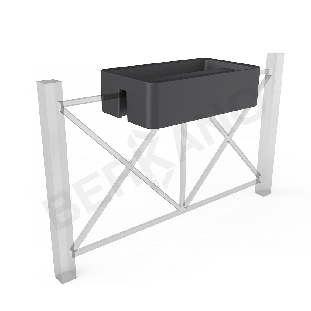 Кашпо Vittorio Fence 28 DB графитового цвета - фото 1