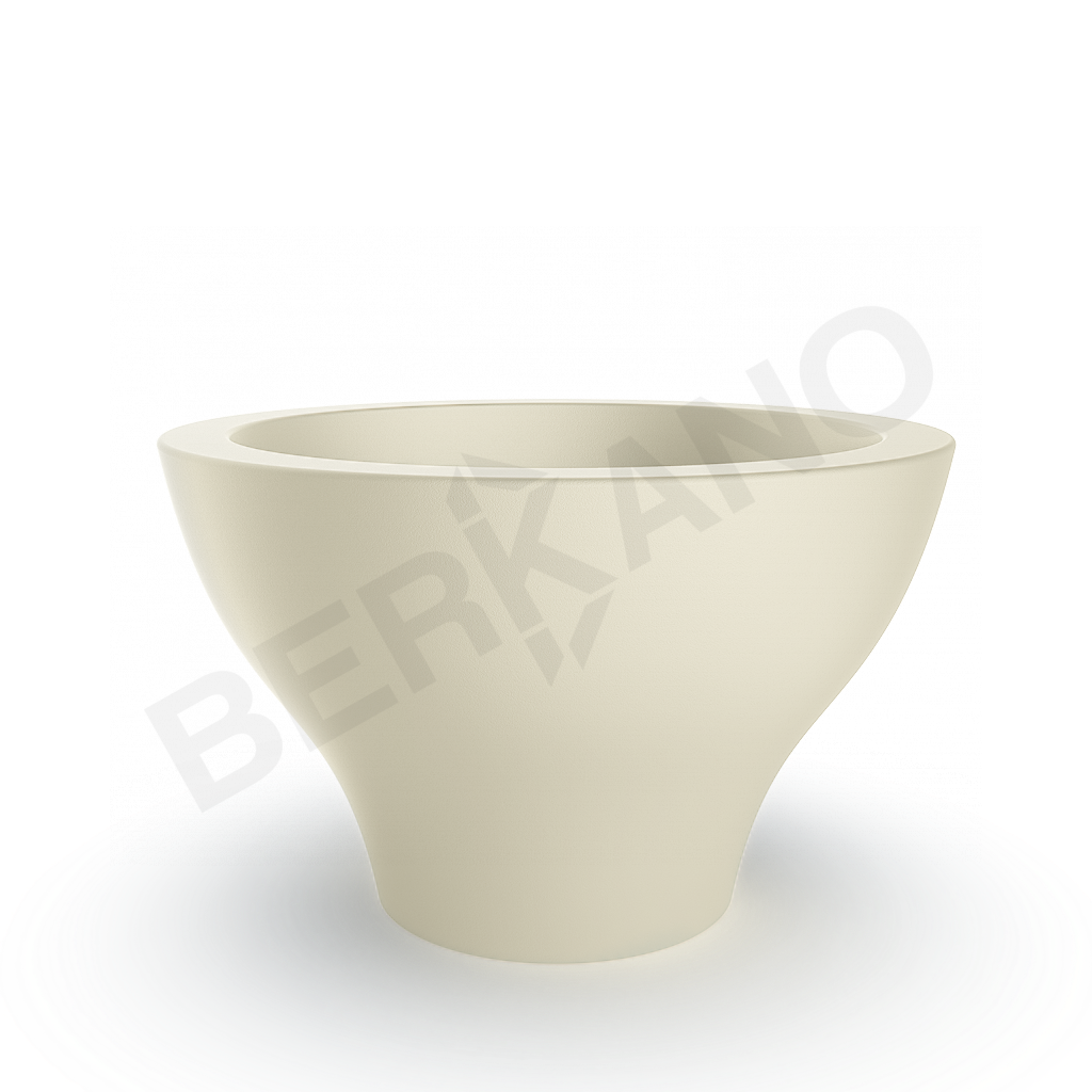 Кашпо Vetro 75 бежевого цвета - фото 1