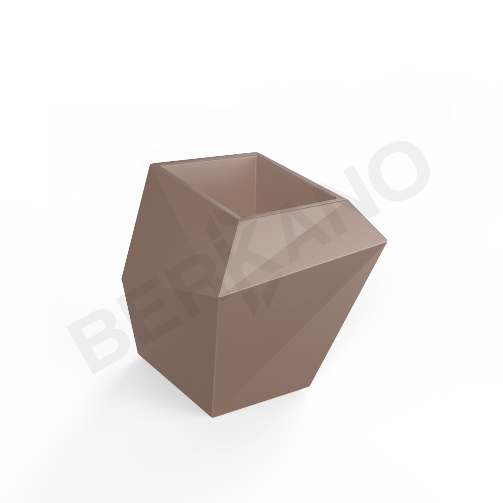 Кашпо Quaro M коричневого цвета - фото 1