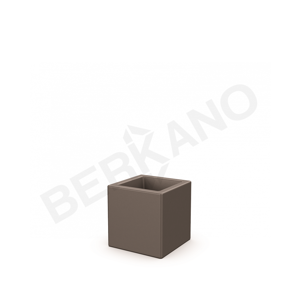 Кашпо Quarter 25 кофейного цвета - фото 1