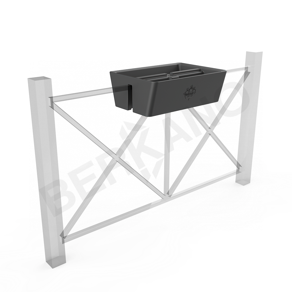 Кашпо Pabellon 24 графитового цвета - фото 1