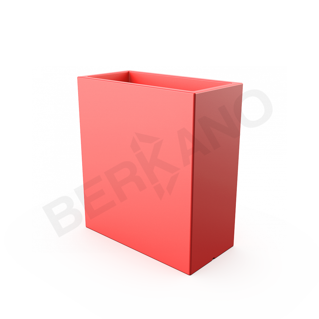 Кашпо Cubric 90*80 DB красного цвета - фото 1