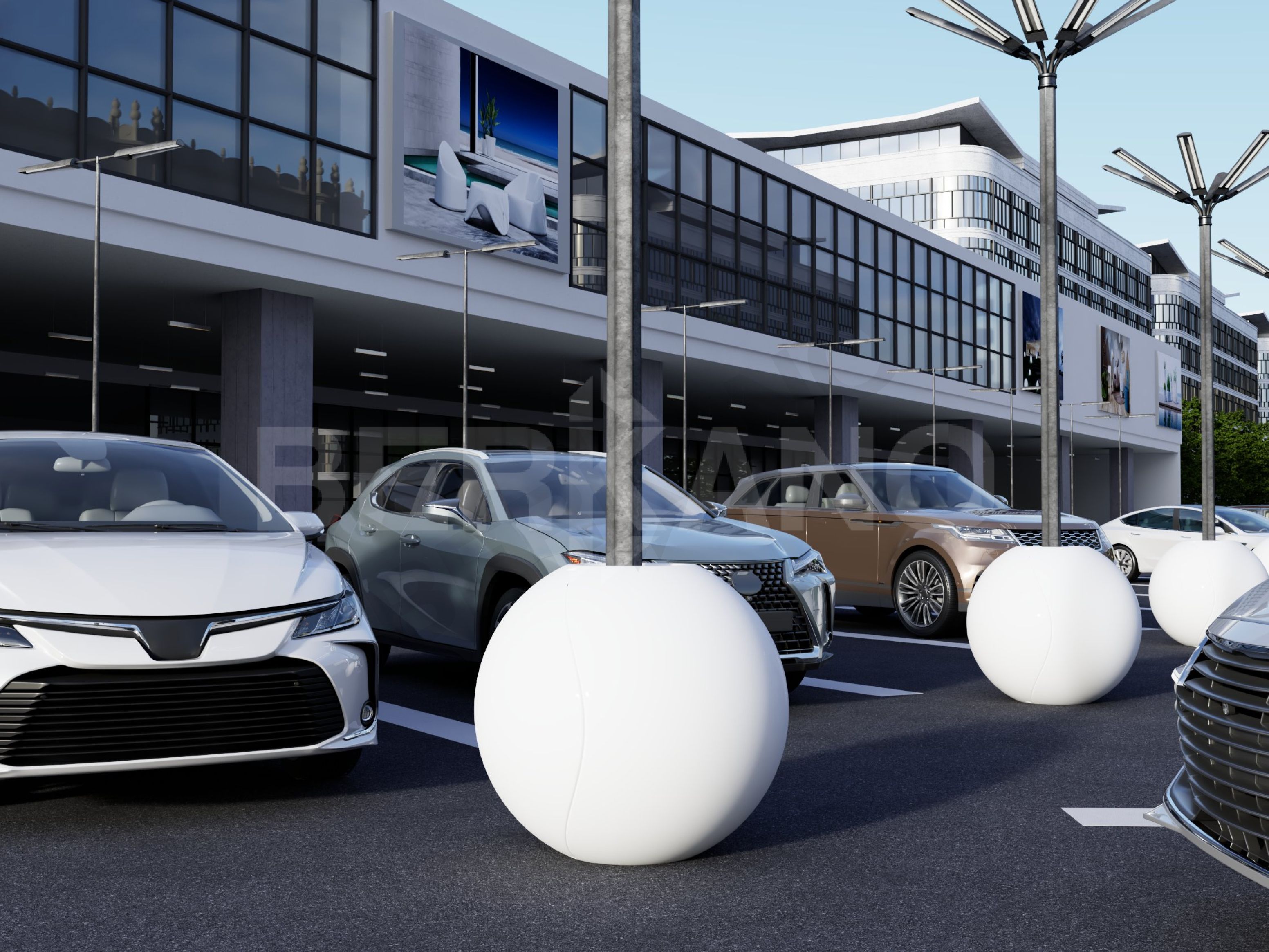 Шар Woodland оранжевого цвета - фото 4