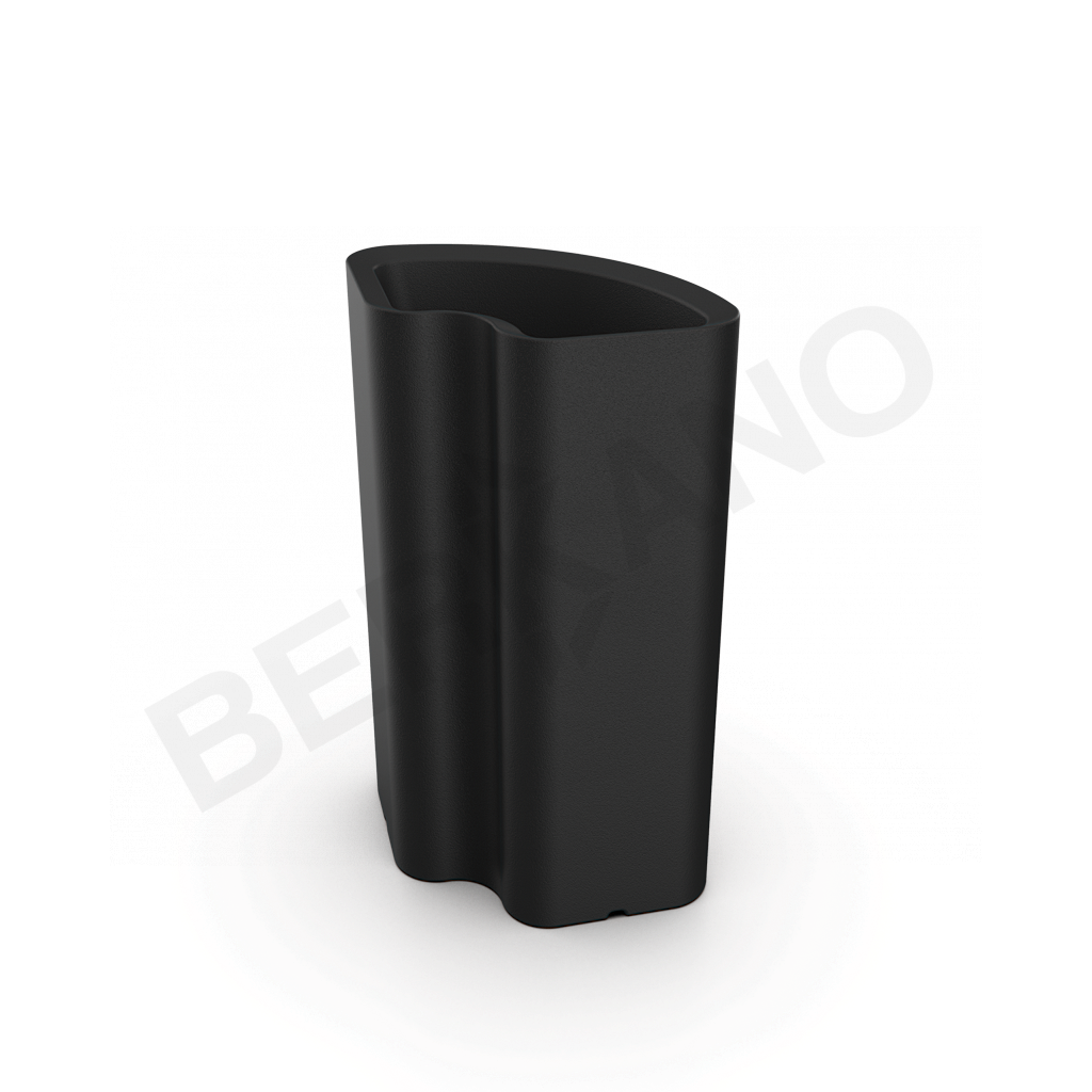 Кашпо Vittorio 80an DB черного цвета - фото 1