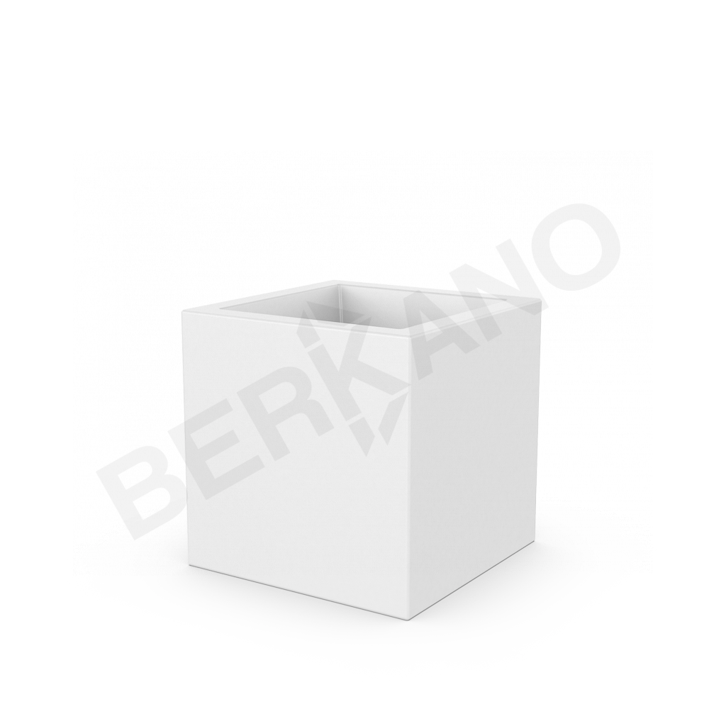 Кашпо Quarter 50 DB белого цвета