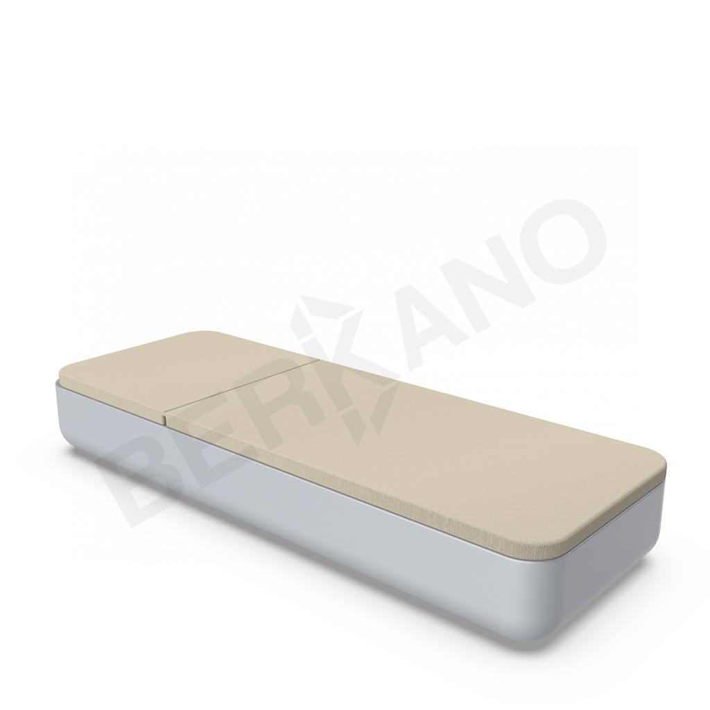 Шезлонг Grace серого цвета / аксессуар бежевого цвета - фото 2