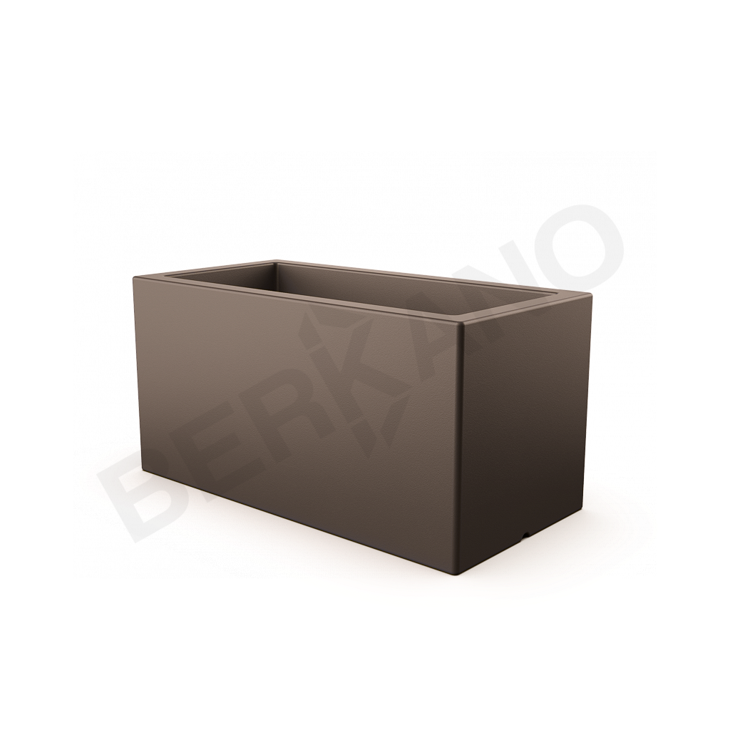 Кашпо Cubric 80*40 кофейного цвета - фото 1