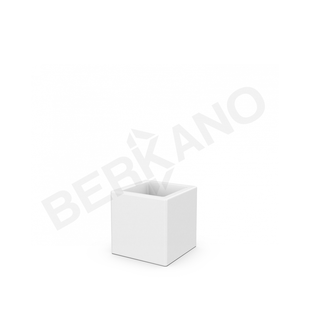 Кашпо Quarter 25 белого цвета