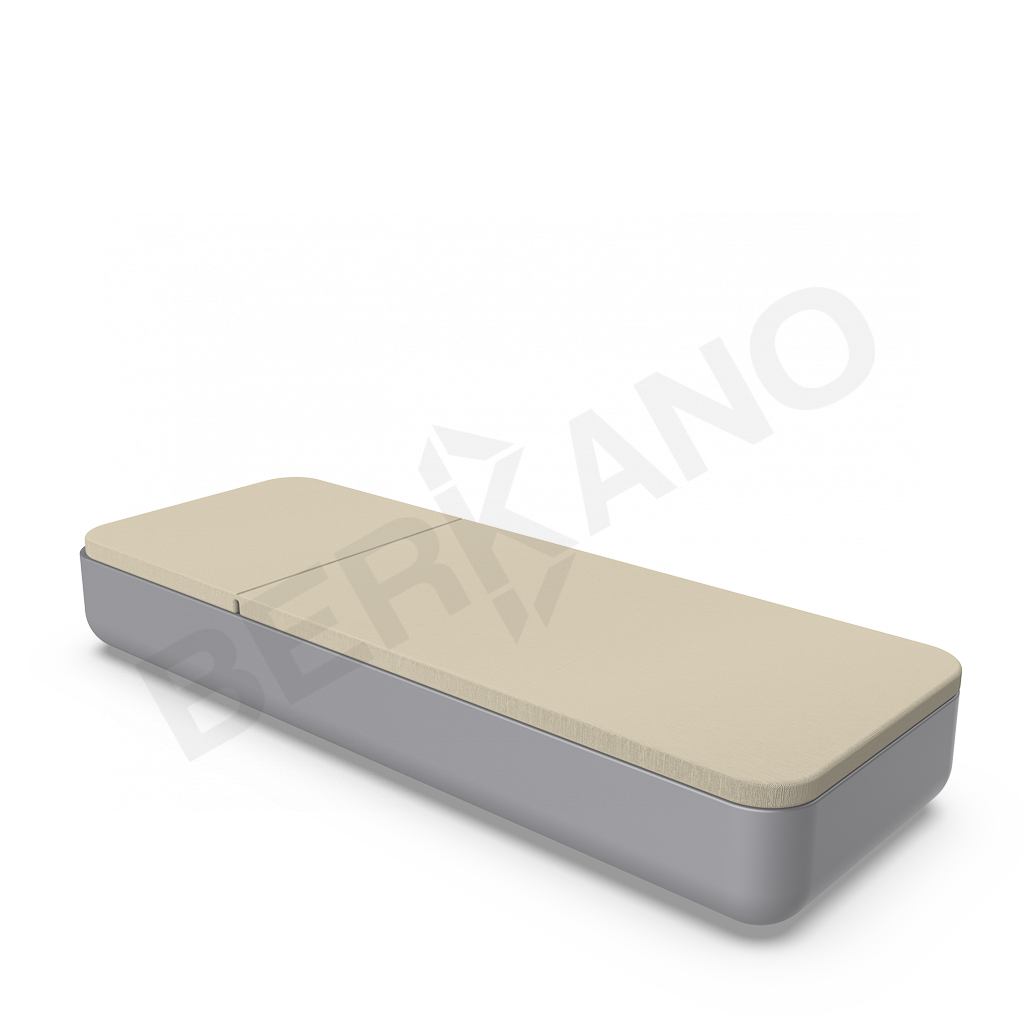 Шезлонг Grace графитового цвета / аксессуар бежевого цвета - фото 2