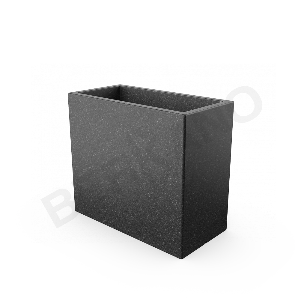Кашпо Cubric 70*80 DB цвета черный гранит - фото 1