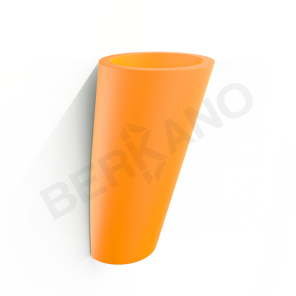 Кашпо Parette 90 DB оранжевого цвета - фото 1