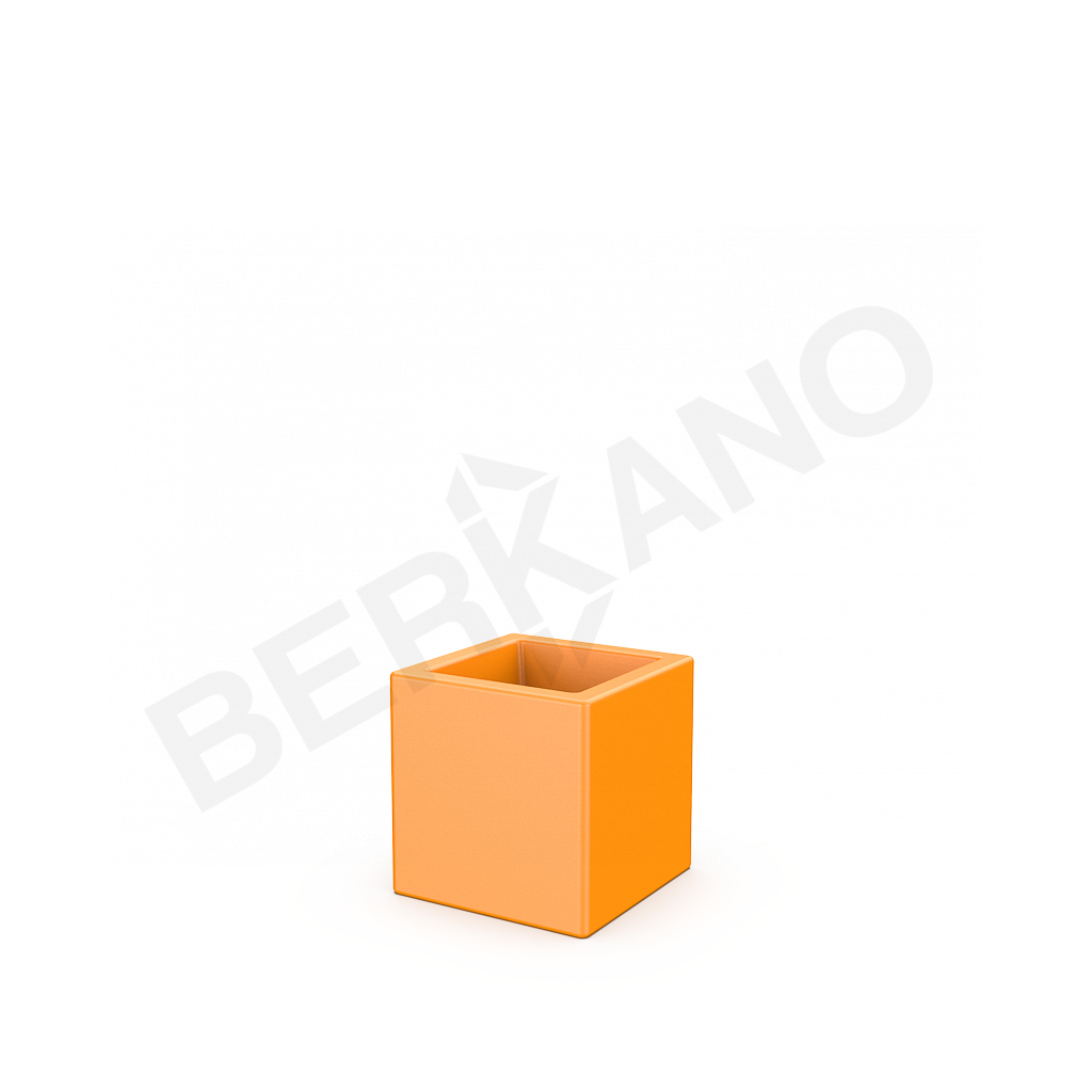 Кашпо Quarter 25 DB оранжевого цвета - фото 1