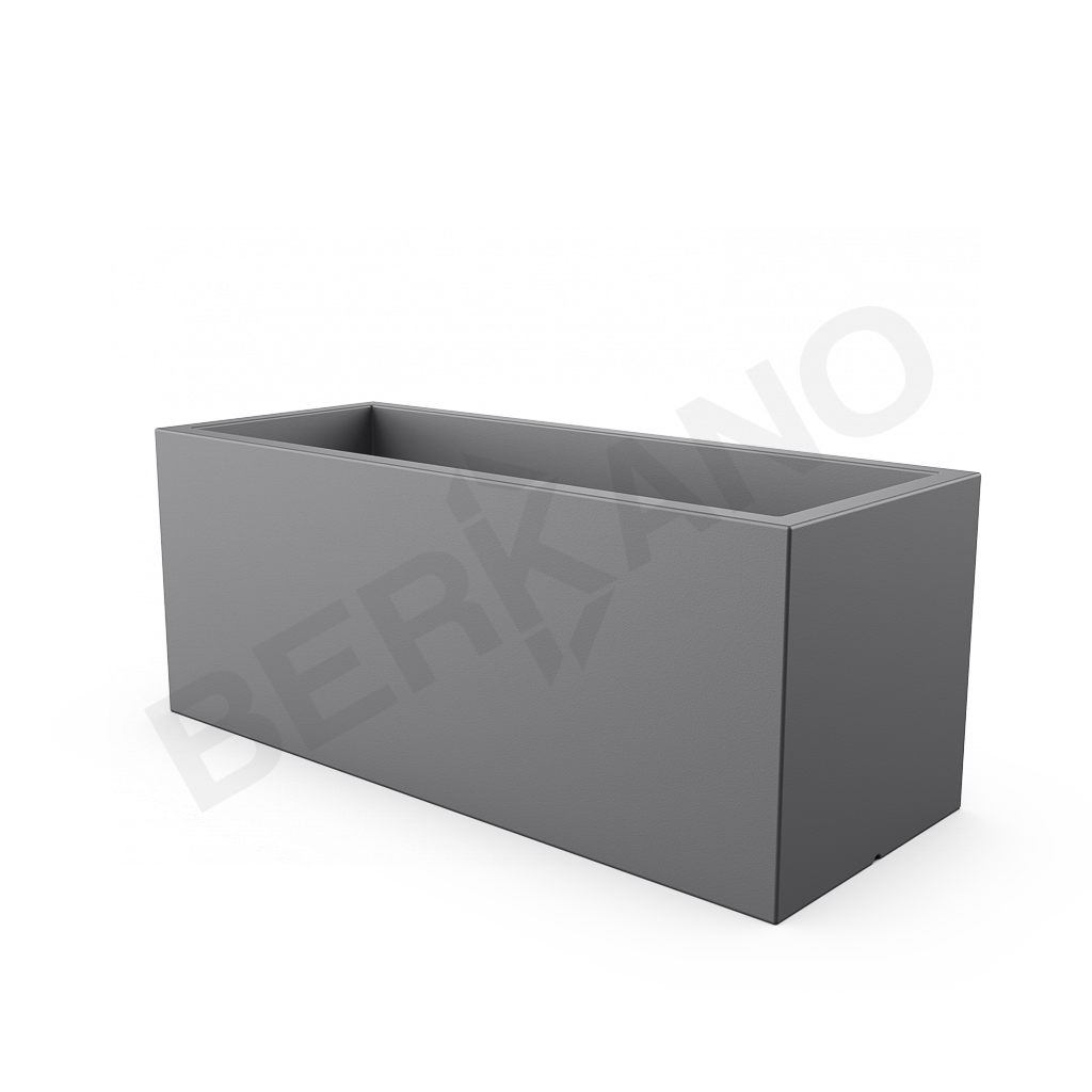 Кашпо Cubric 150*60 DB графитового цвета - фото 1