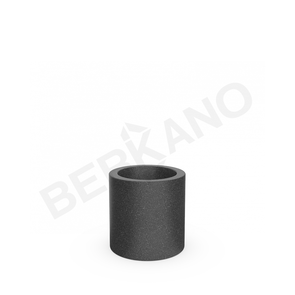 Кашпо Cilindro 40 цвета черный гранит - фото 1