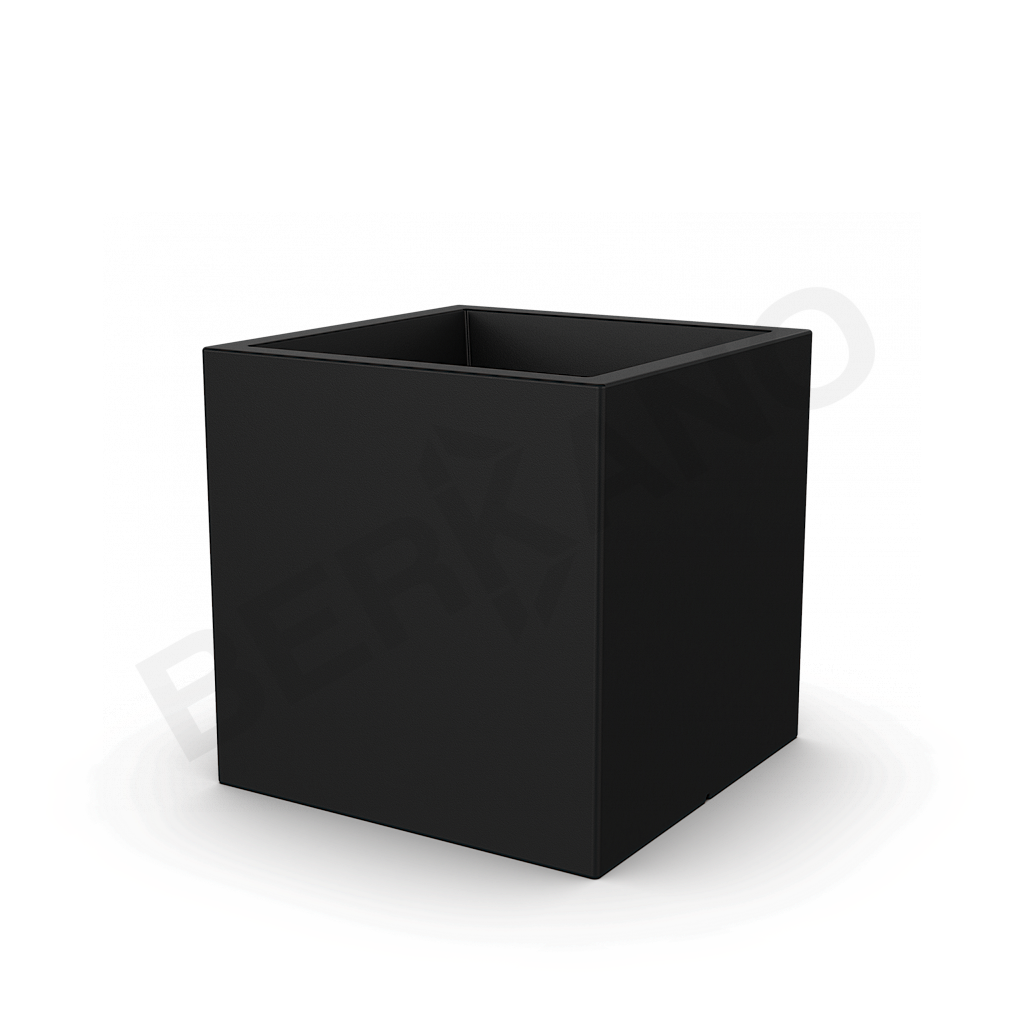 Кашпо Quarter 70 черного цвета - фото 1