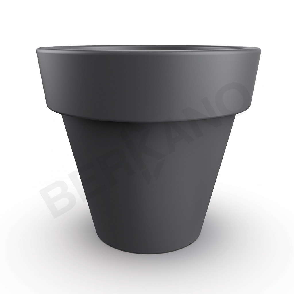 Кашпо classic 190 графитового цвета - фото 1