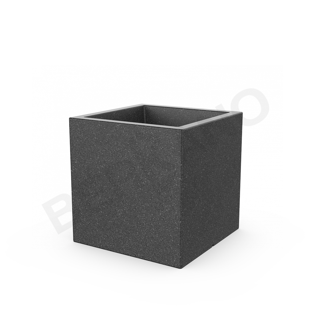 Кашпо Quarter 60 DB цвета черный гранит - фото 1