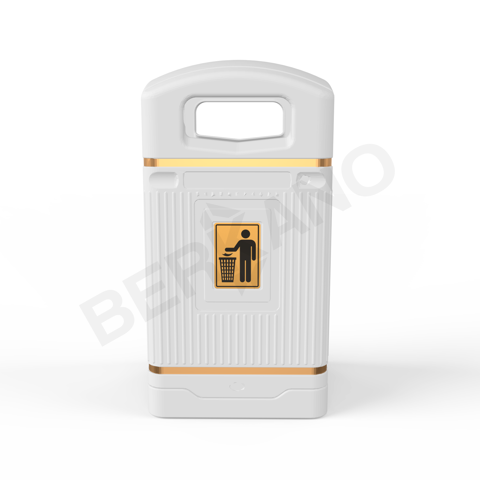 Урна квадратная BERKANO белого цвета