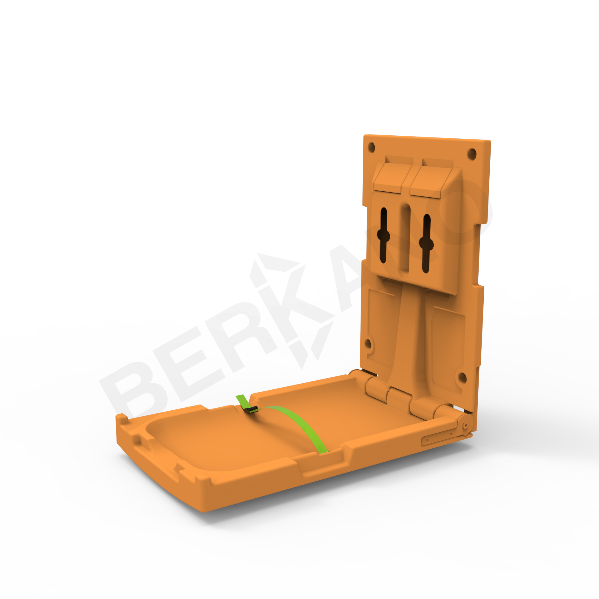 Пеленальный столик вертикальный BERKANO Kids оранжевого цвета - фото 1