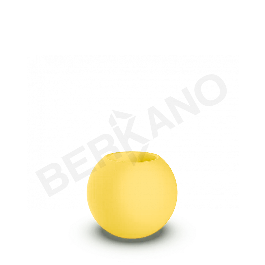 Кашпо Terra 40 желтого цвета - фото 1