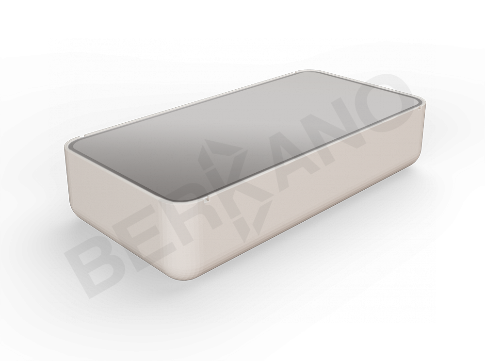 Стол Grace средний со стеклом кофейного цвета - фото 1