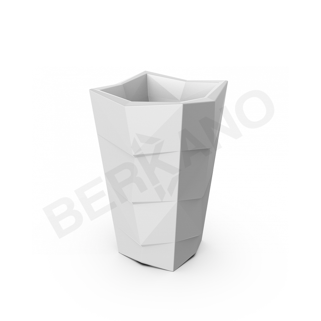 Кашпо Agava 100 белого цвета