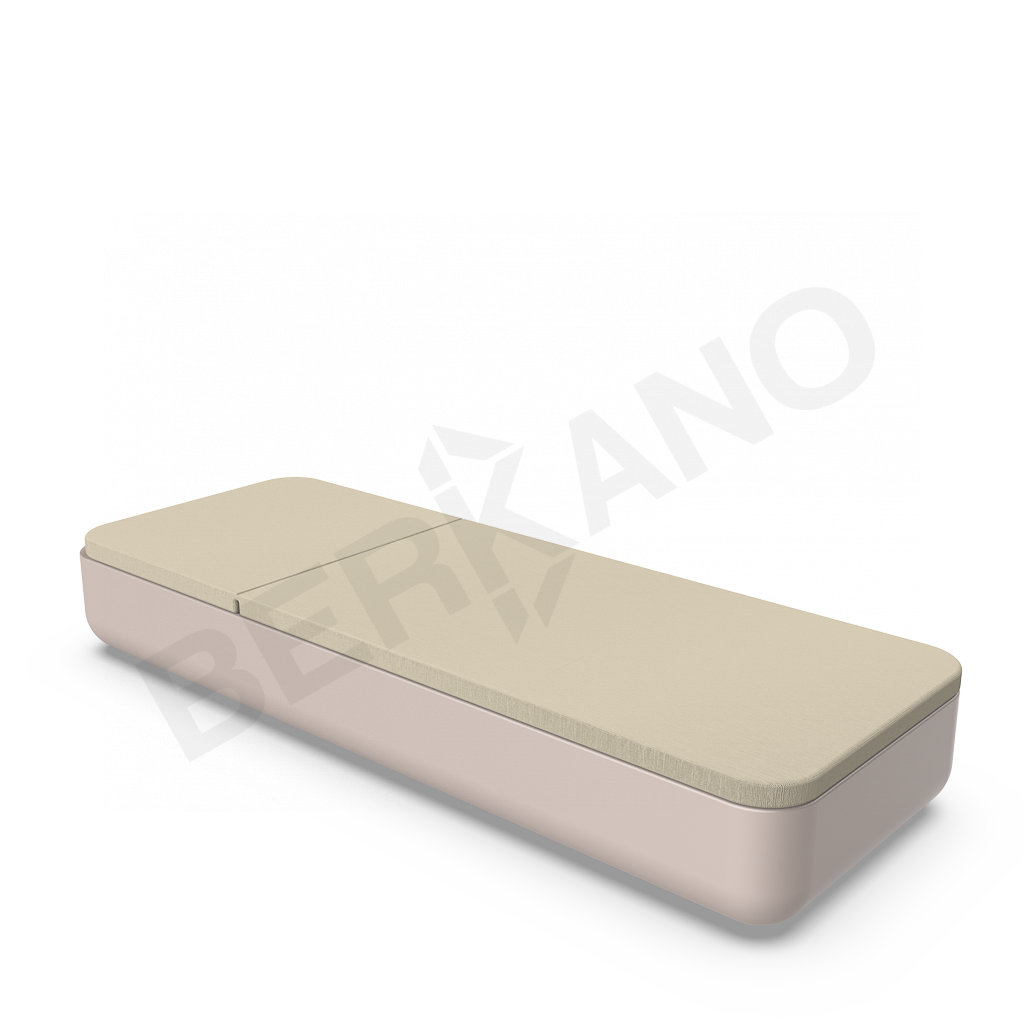 Шезлонг Grace кофейного цвета / аксессуар бежевого цвета - фото 2