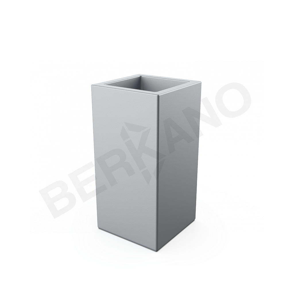 Кашпо Cubric 40*80 DB серого цвета - фото 1