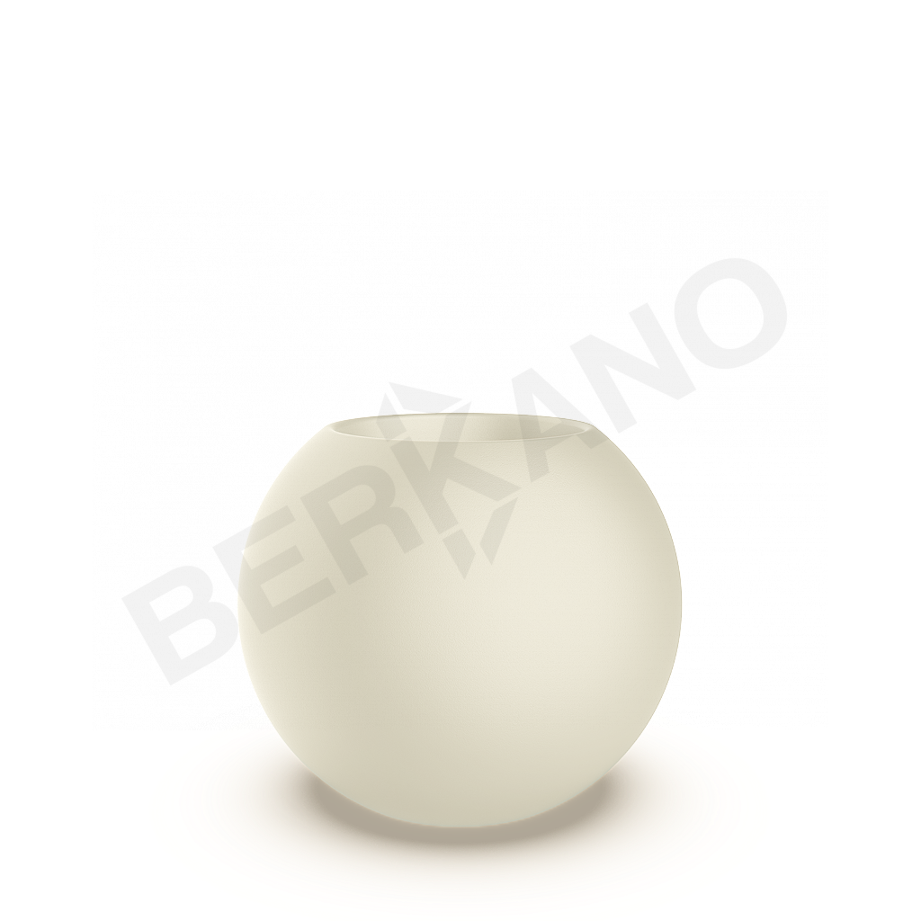 Кашпо Terra 60 бежевого цвета - фото 1