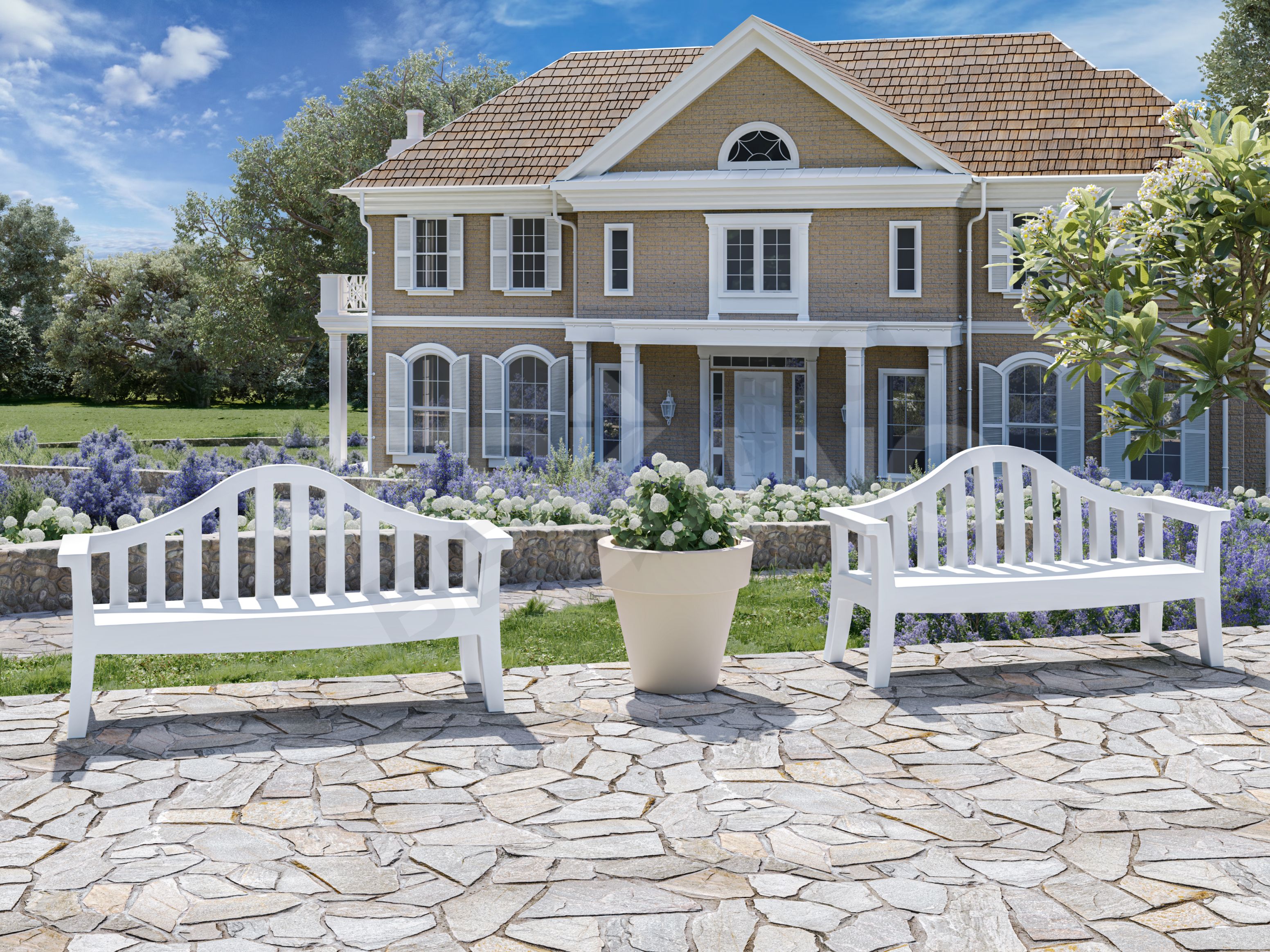 Кресло Province белого цвета - фото 3