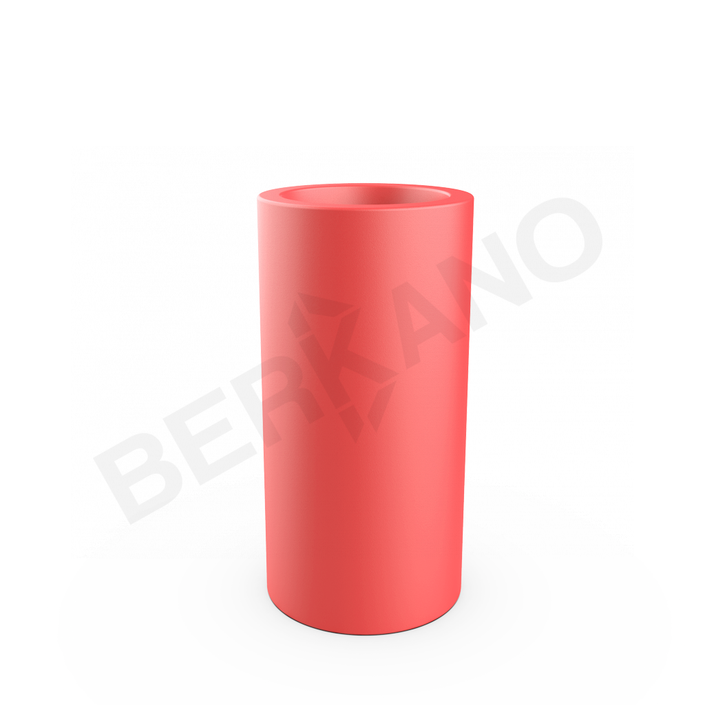 Кашпо Cilindro 80 DB красного цвета - фото 1