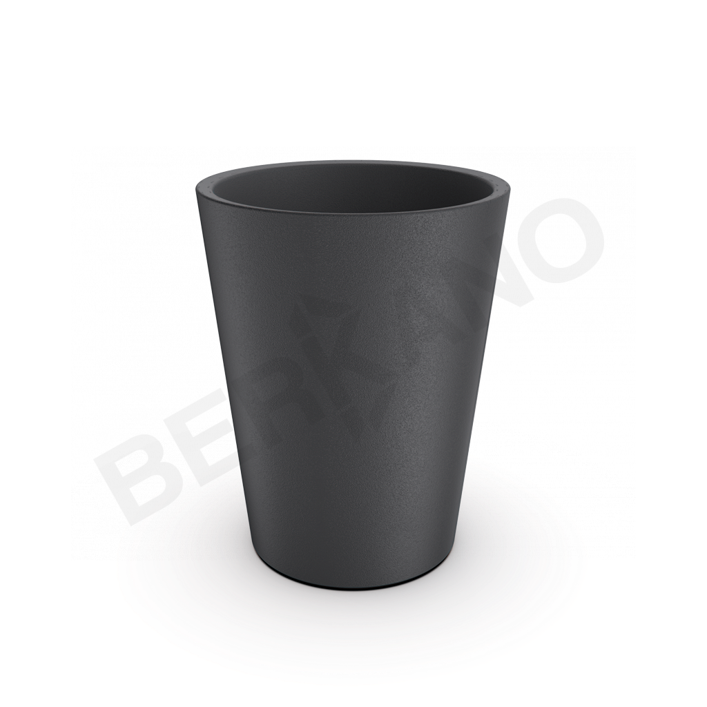 Кашпо Bloom 50 графитового цвета - фото 1
