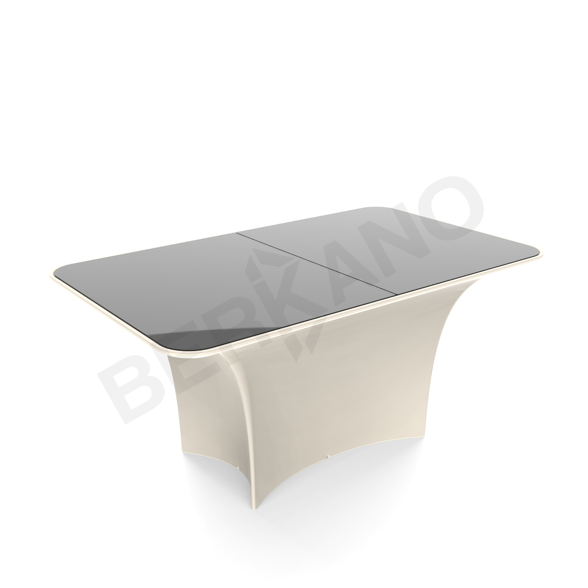 Стол Oasis со стеклом бежевого цвета - фото 1