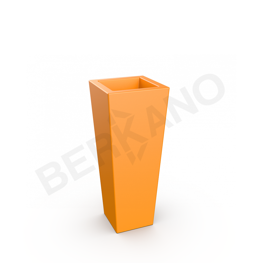 Кашпо Trapezio 100V DB оранжевого цвета - фото 1