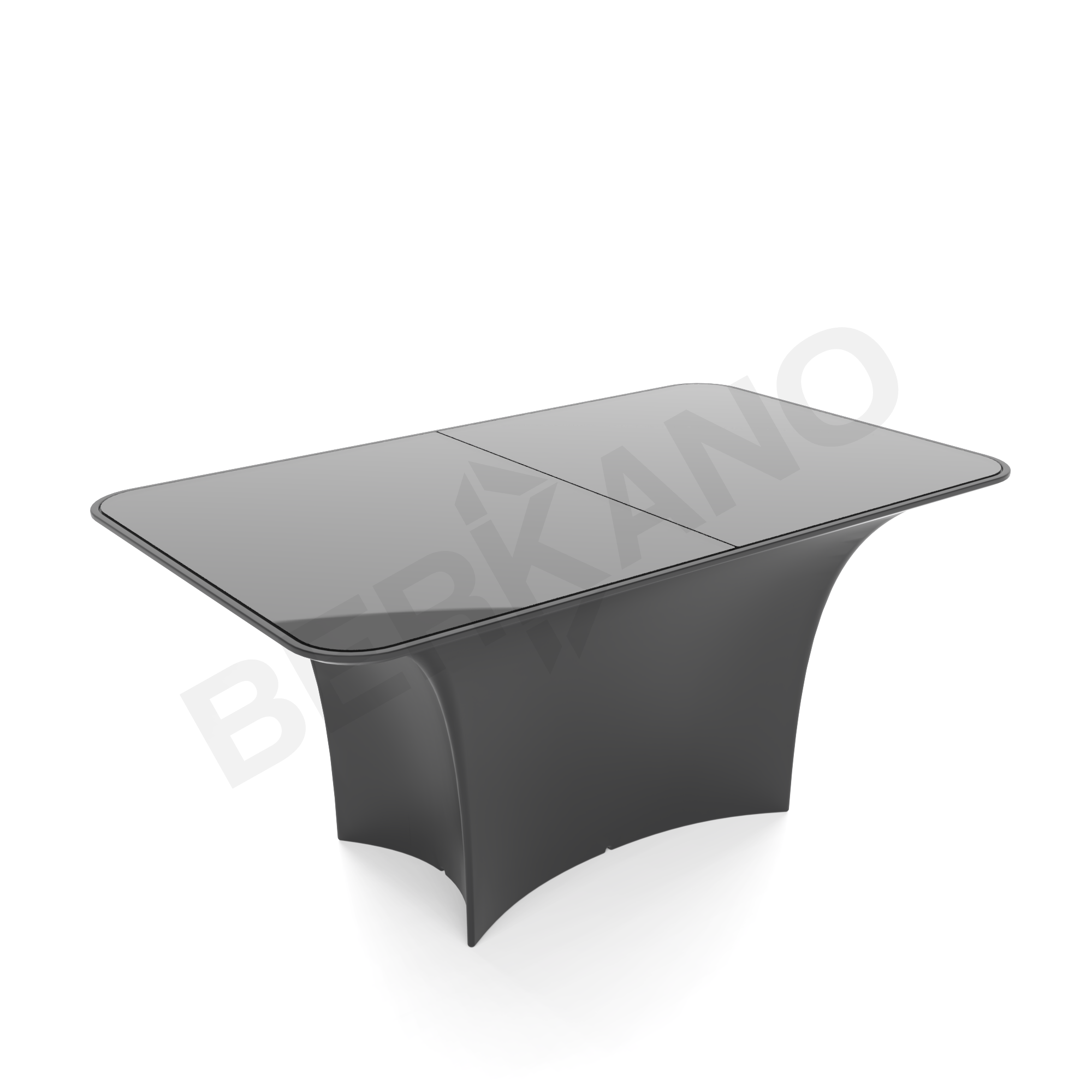 Стол Oasis со стеклом черного цвета - фото 1