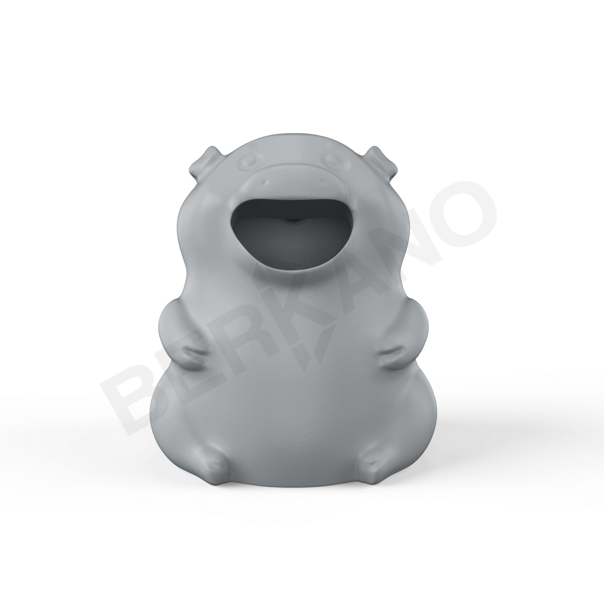 Урна детская BERKANO Piggy серого цвета - фото 1