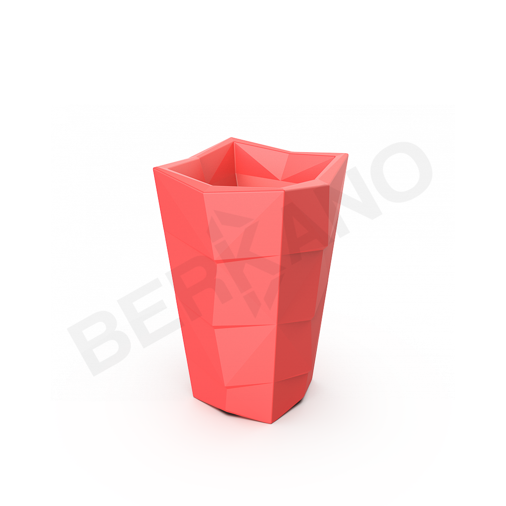 Кашпо Agava 85 DB красного цвета - фото 1