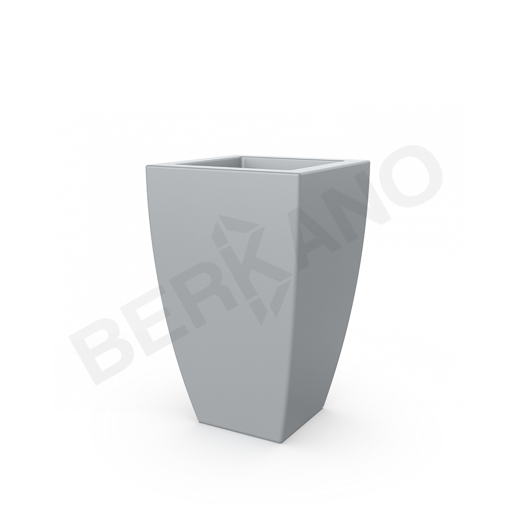 Кашпо Tenero 65 серого цвета - фото 1