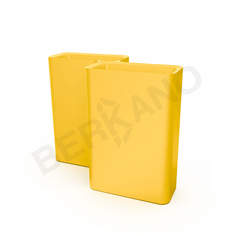 Кашпо Vittorio 80 D желтого цвета - фото 1