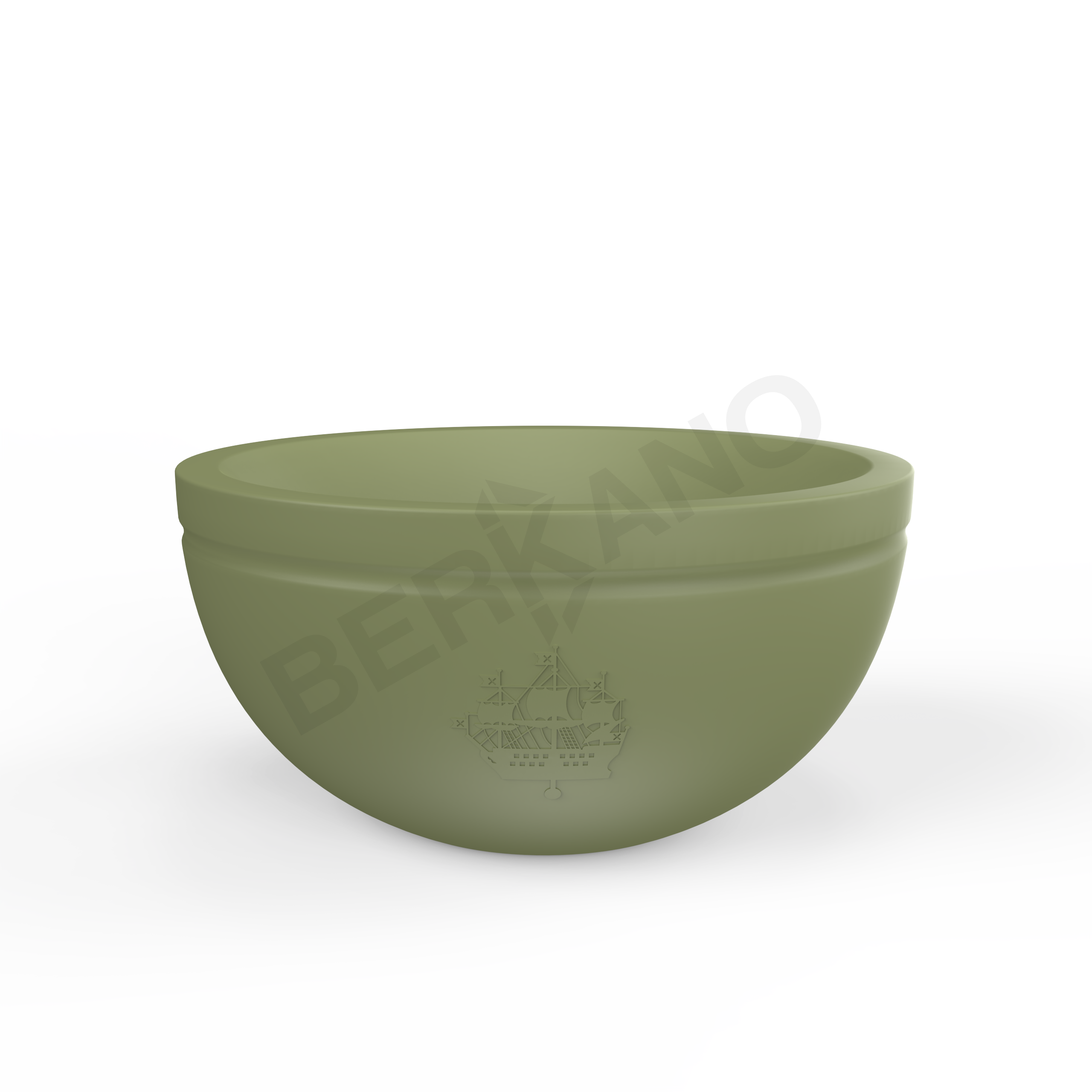 Кашпо Суворовская чаша DB темно-зеленого цвета - фото 1