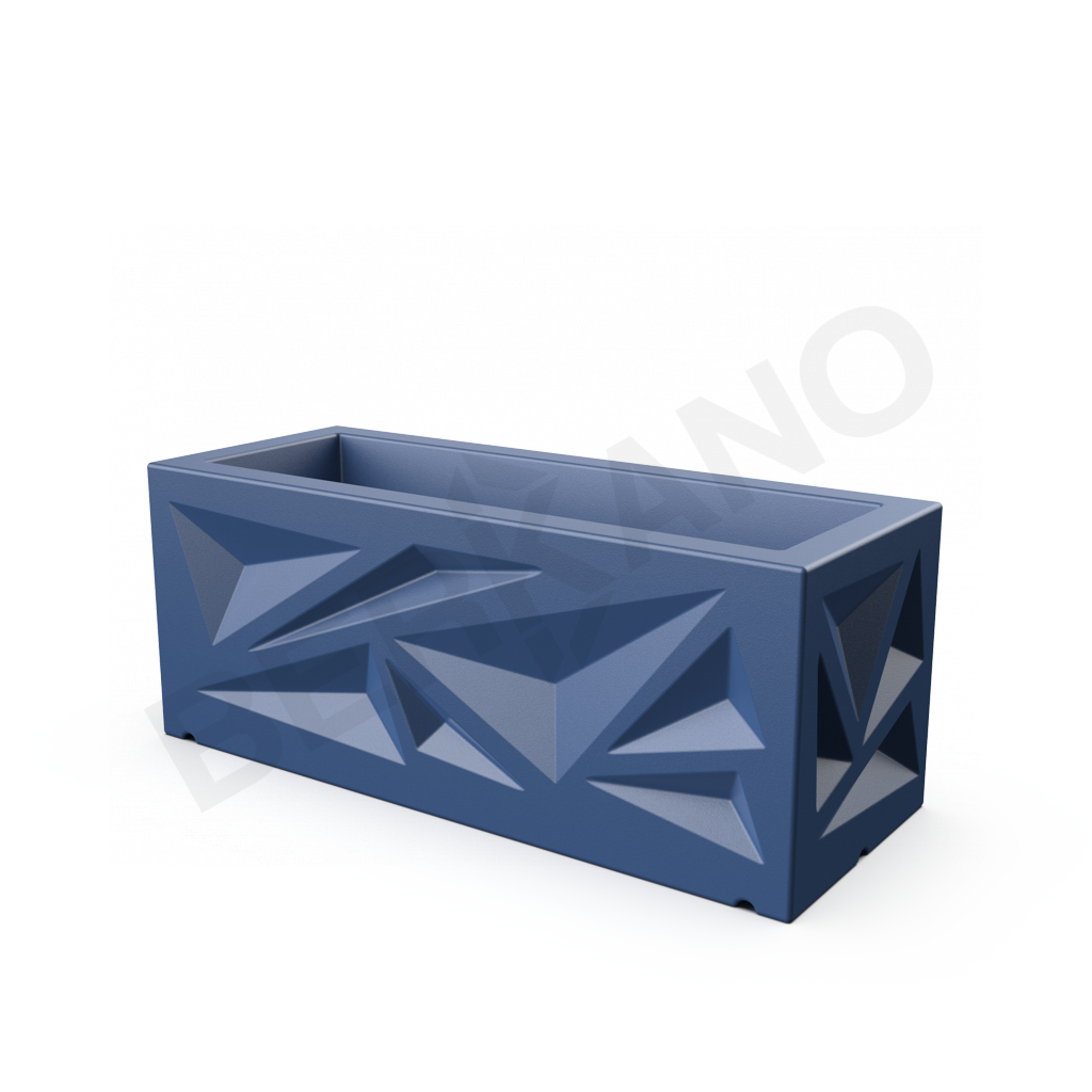 Кашпо Icelandic Horizontal DB синего цвета - фото 1