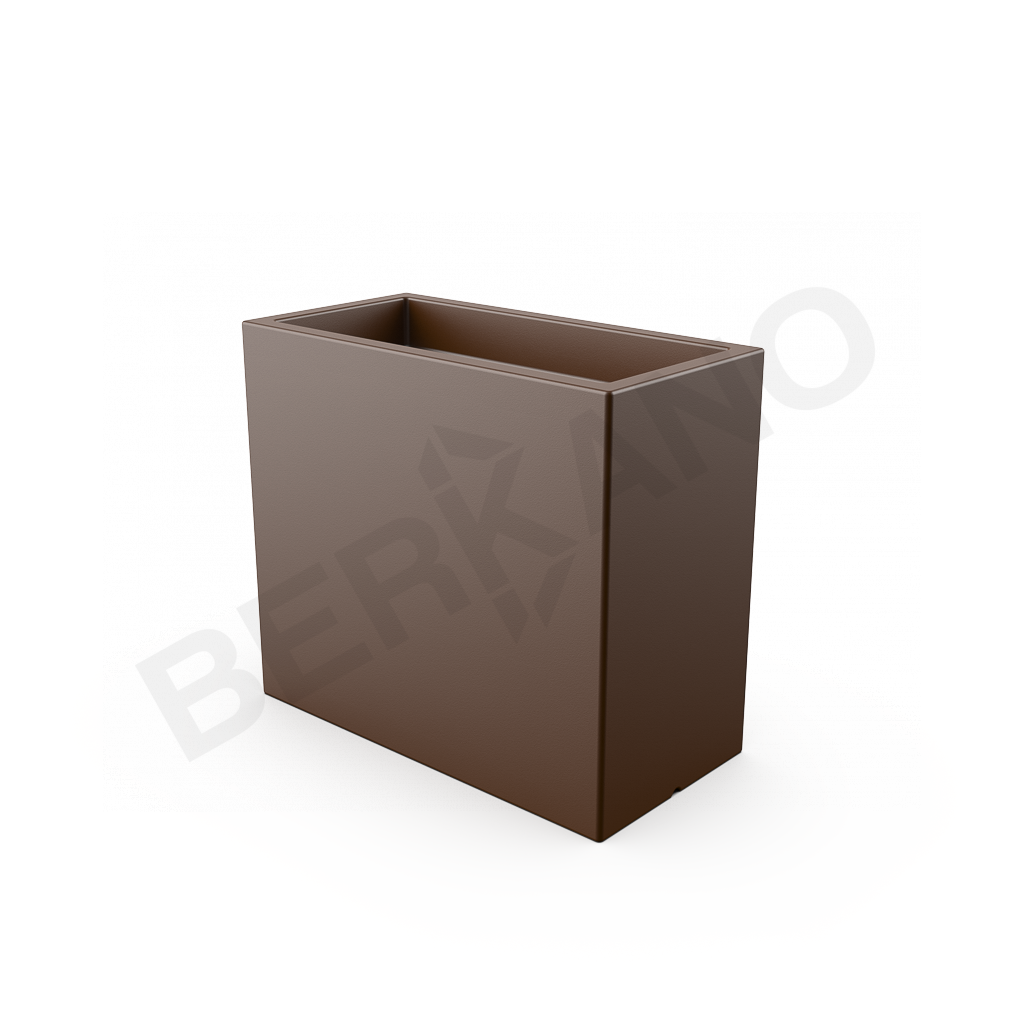 Кашпо Cubric 70*80 DB коричневого цвета - фото 1