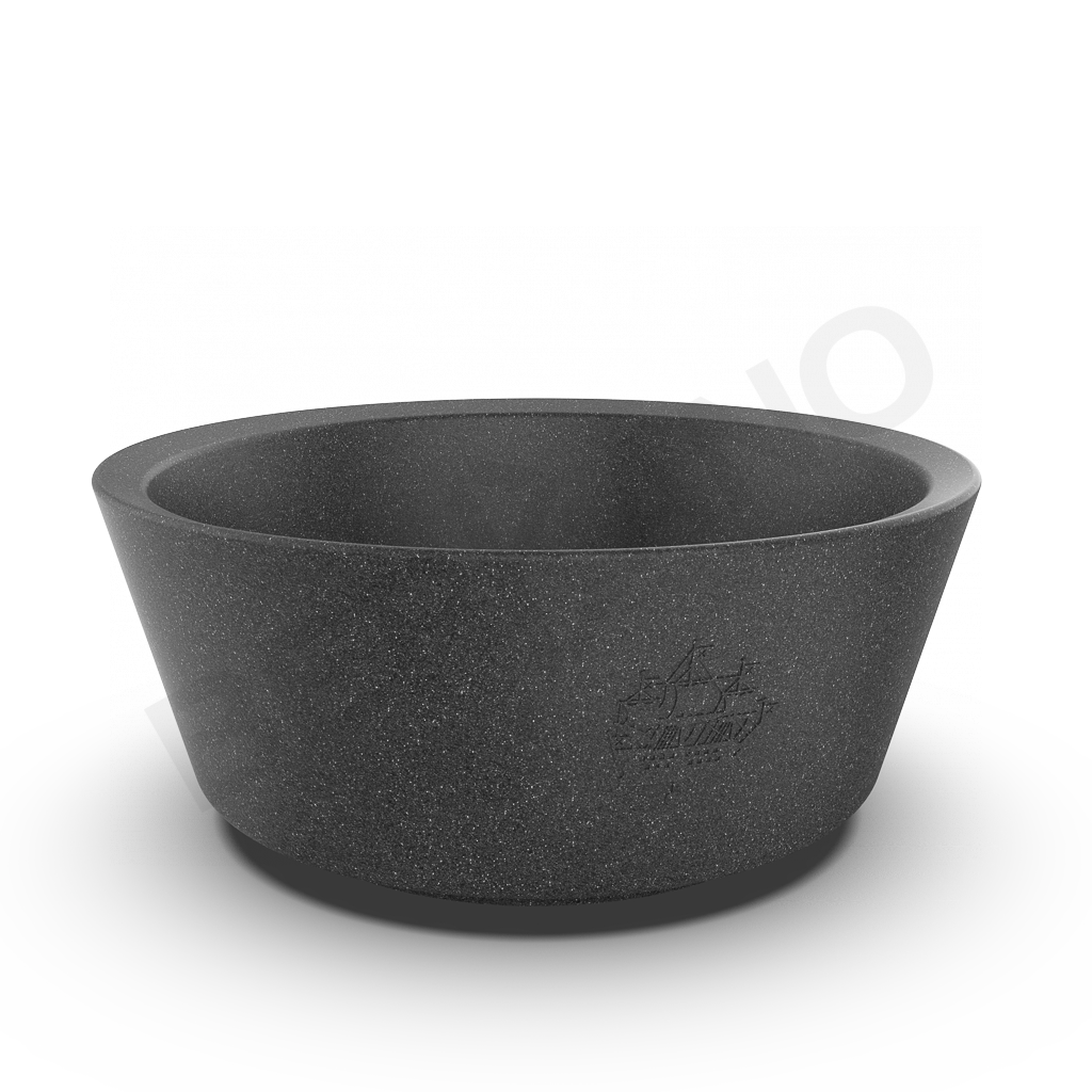 Кашпо Pion 55 цвета черный гранит - фото 1