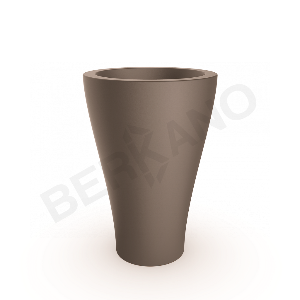 Кашпо Vetro 100 кофейного цвета - фото 1